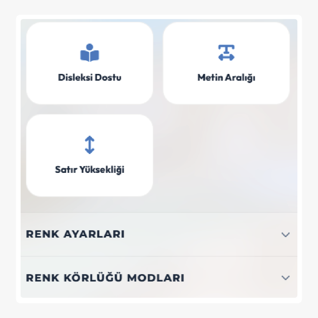 Erişilebilirlik Modülü